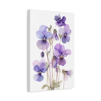 Lavender Whisper — Blue Purple Floral Botanical Print