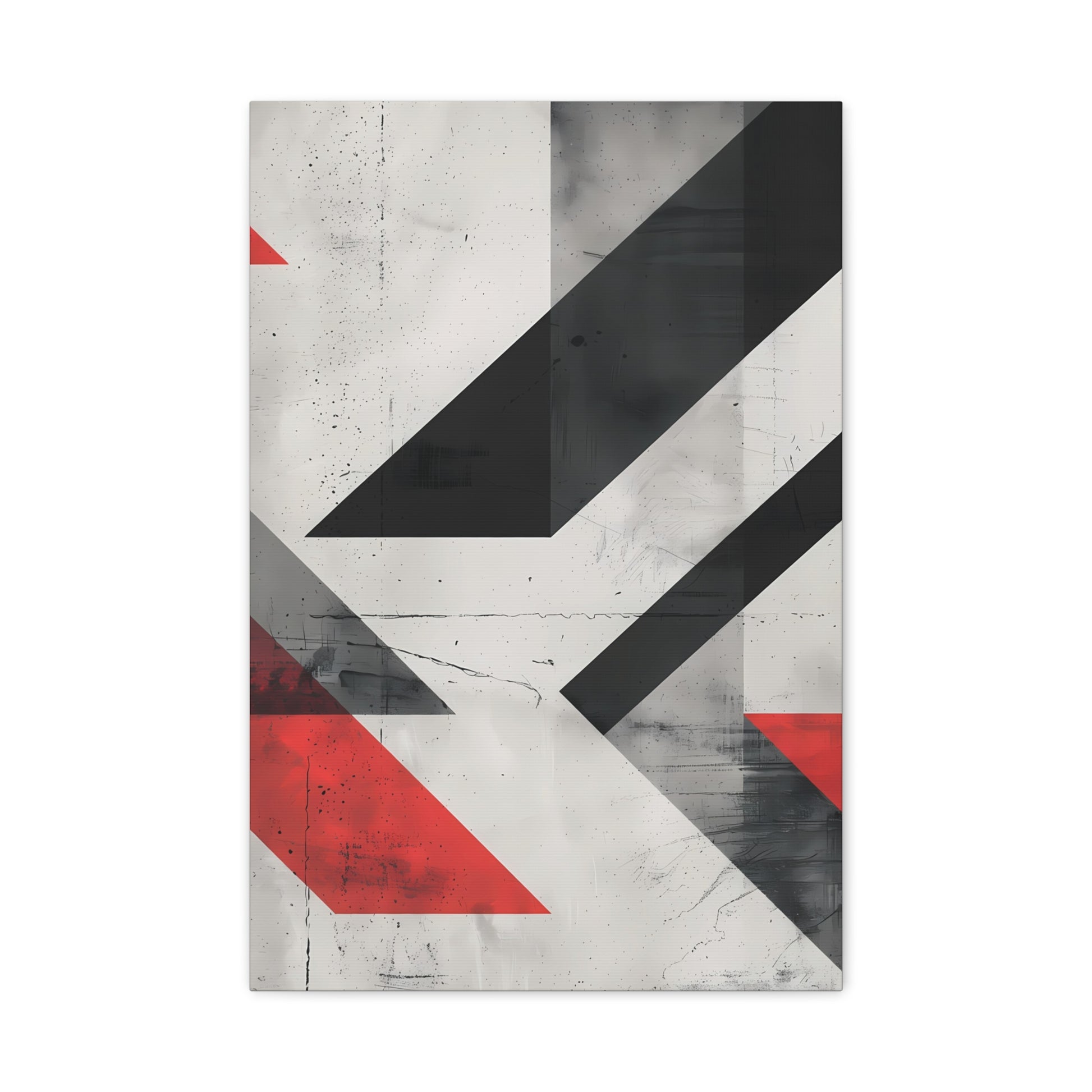 Industrial Arrows — Modern Black & Red Poster
