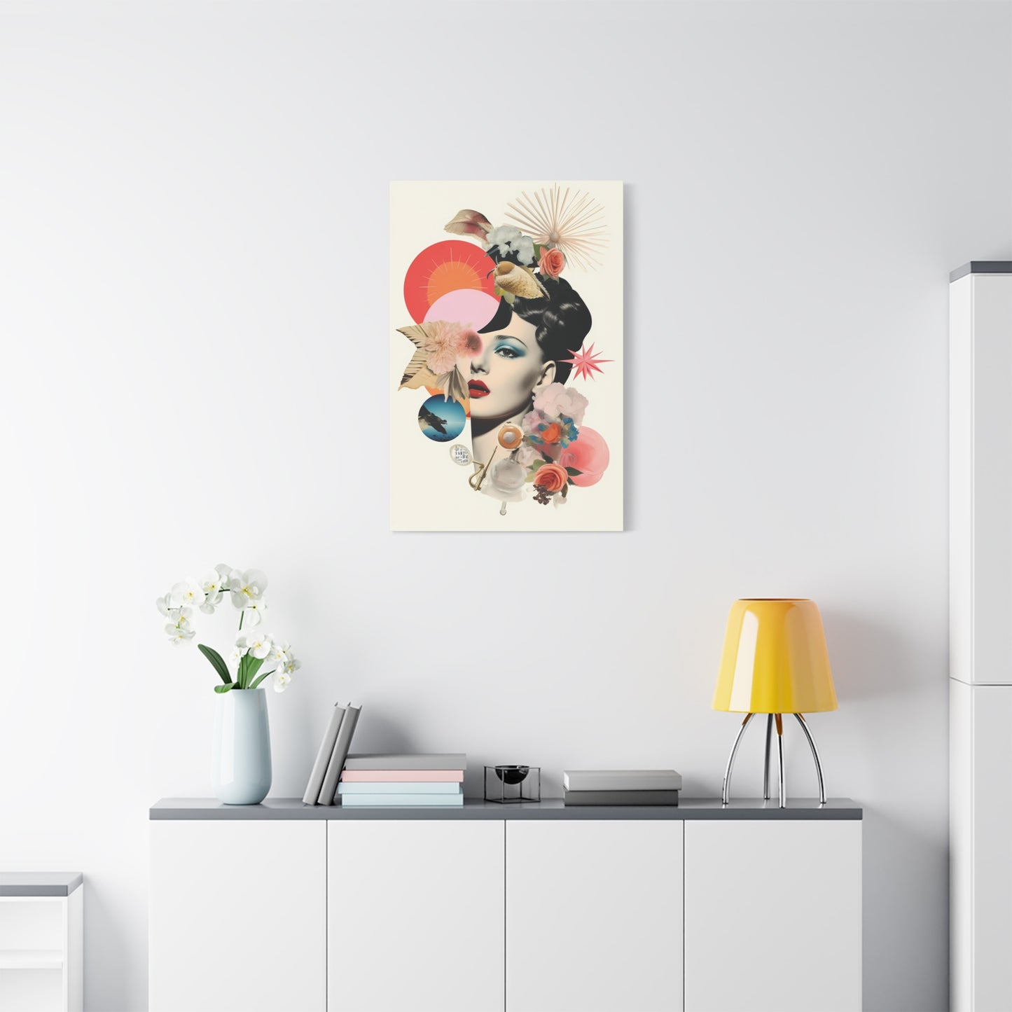 Elegant Feminine Wall Art - Matte Canvas Decor