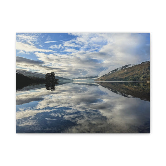 Loch Tay Reflections Canvas Print – By Photographer Fergus King