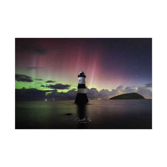 Penmon Lighthouse Night Sky Fine Art Print | By Photographer Gareth Mon Jones
