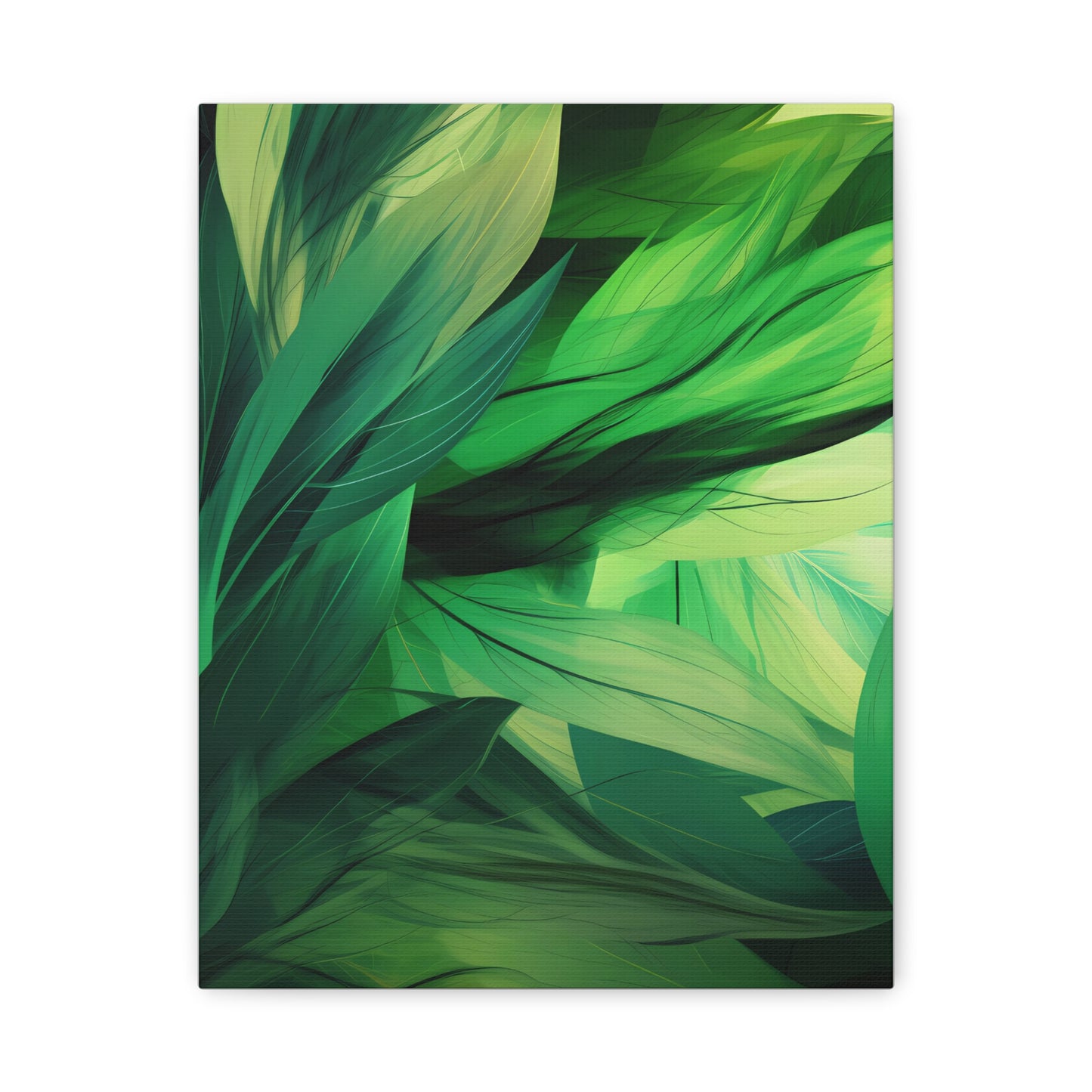 Emerald Canopy — Abstract Botanical Wall Art
