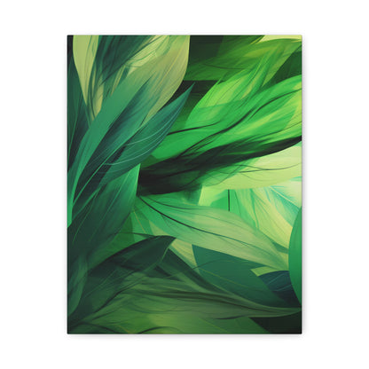 Emerald Canopy — Abstract Botanical Wall Art