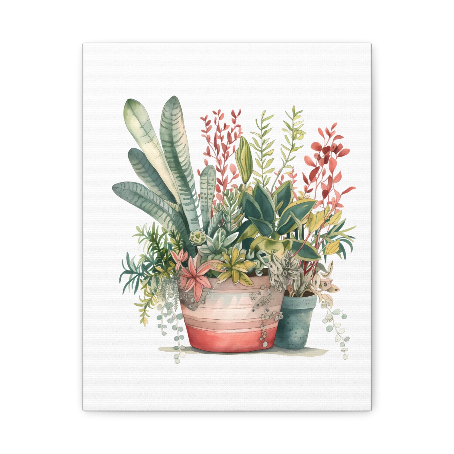 Blooming Botanicals — Watercolor Potted Plant Wall Art