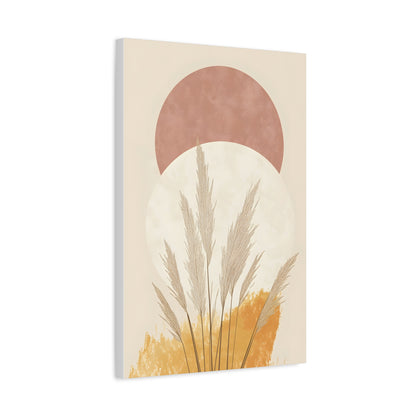 Boho Chic Wall Art Canvas, Modern Decorative Print