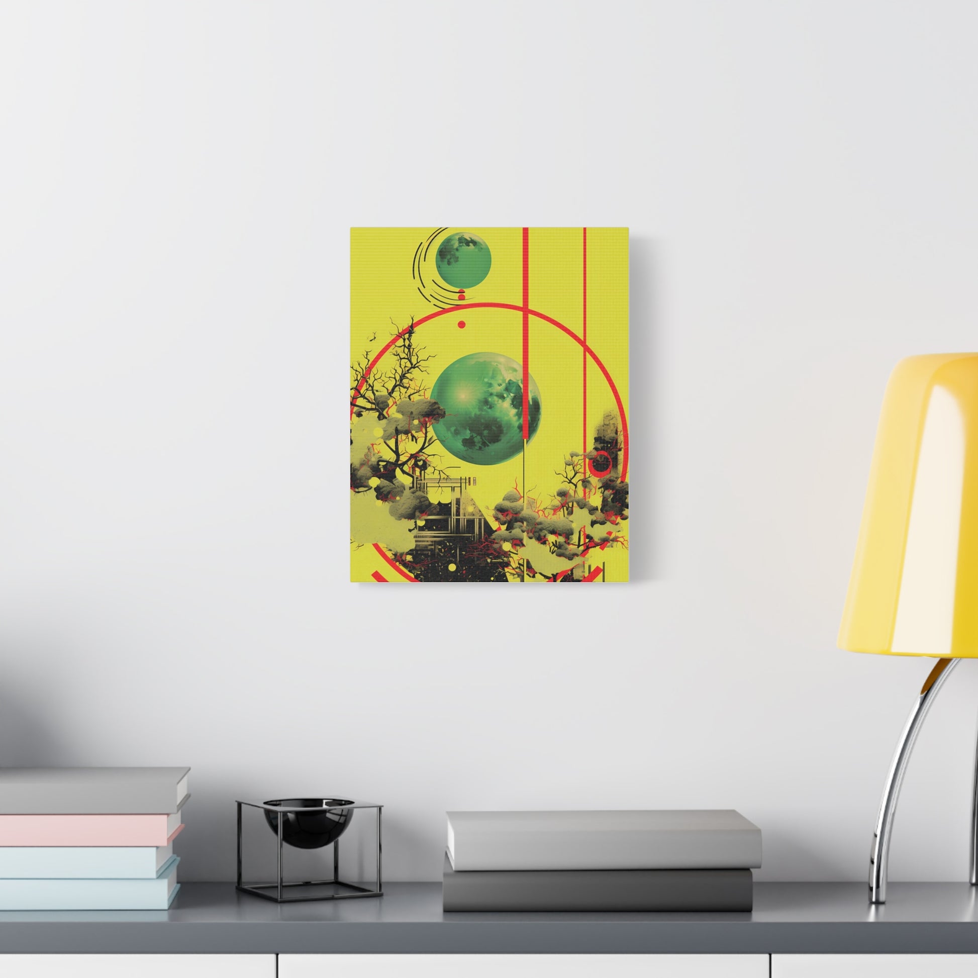 Abstract Wall Art Print, Colorful Canvas Decor
