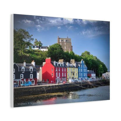 Tobermory Harbourfront – Canvas Print by Photographer Fergus King