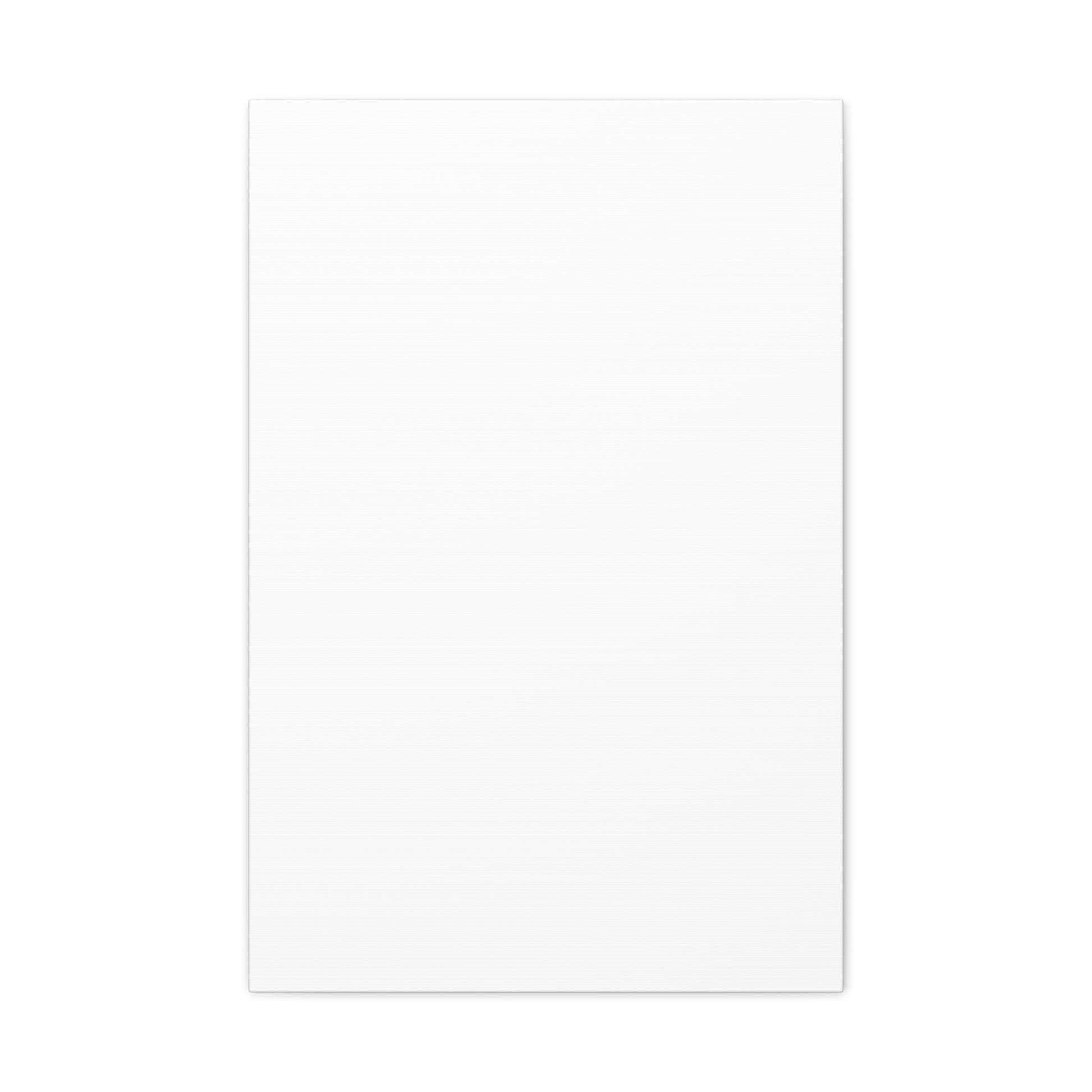 Personalised Matte Stretched Canvas, Blank Wall Art Decor (Vertical)