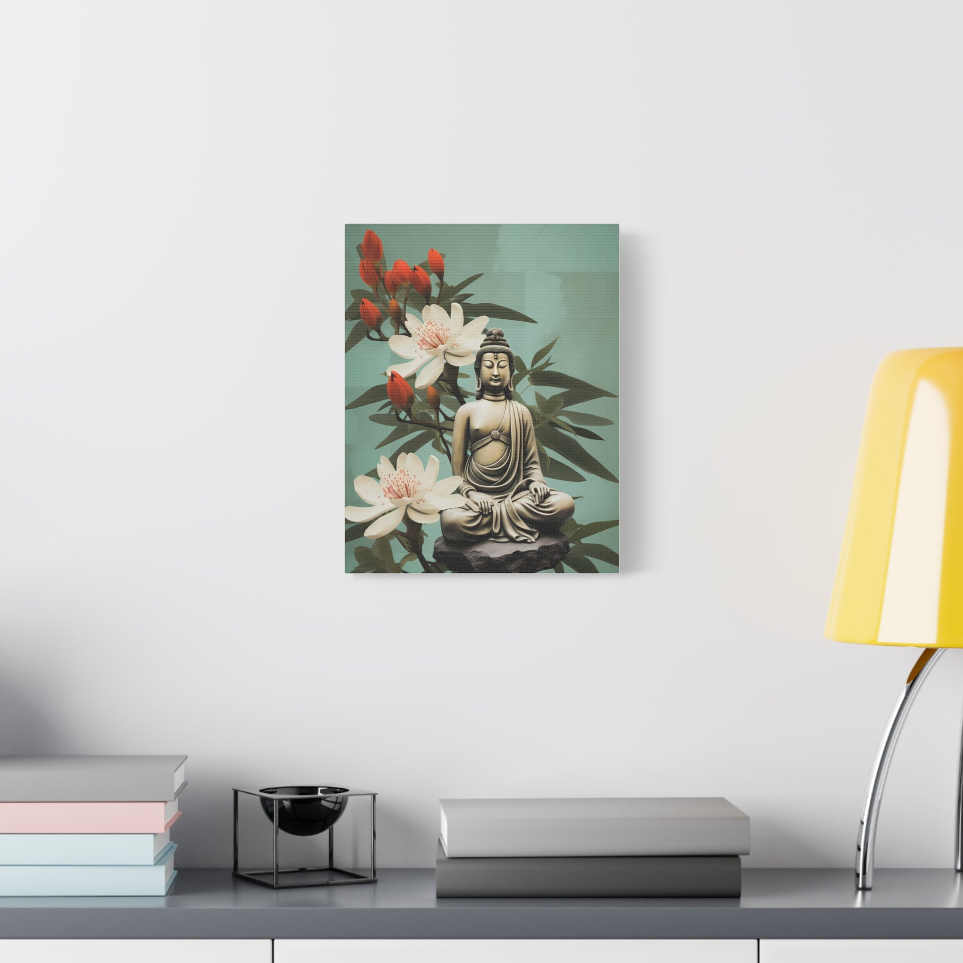 Zen Buddha Canvas Wall Art, Tranquil Meditation Decor