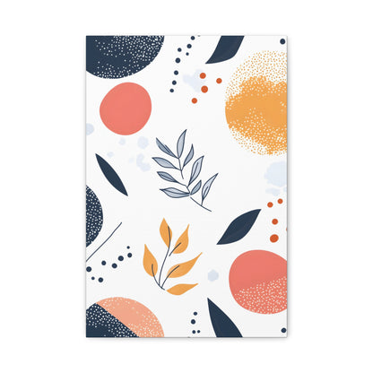 Abstract Botanical Canvas Print – Modern Floral Wall Art