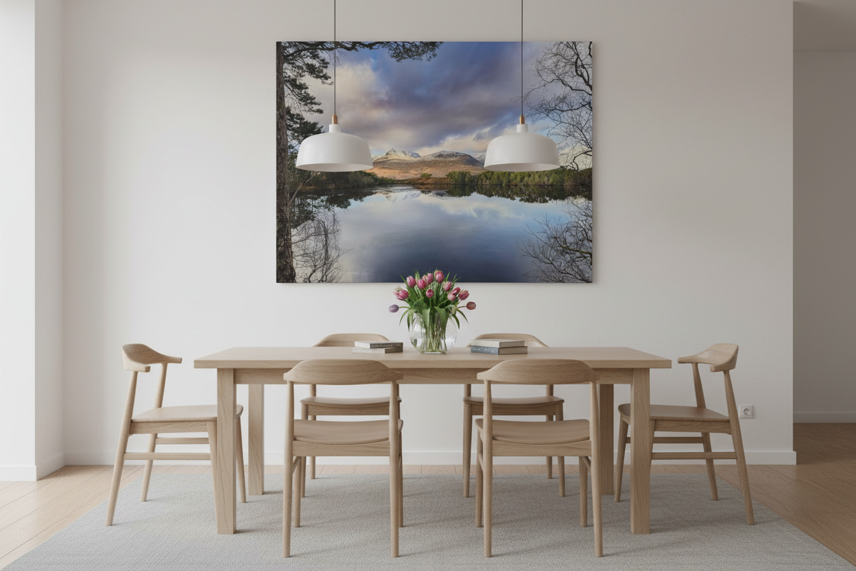 Cul Mor Reflections, Scottish Highlands – Canvas Print by Fergus King