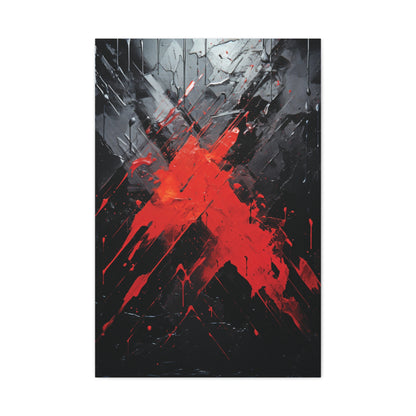 Scarlet Slash— Urban Modern Art Print