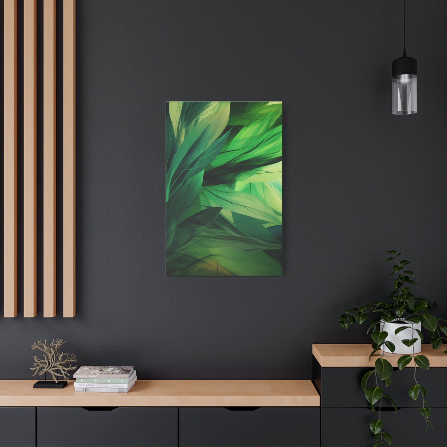 Emerald Canopy — Abstract Botanical Wall Art