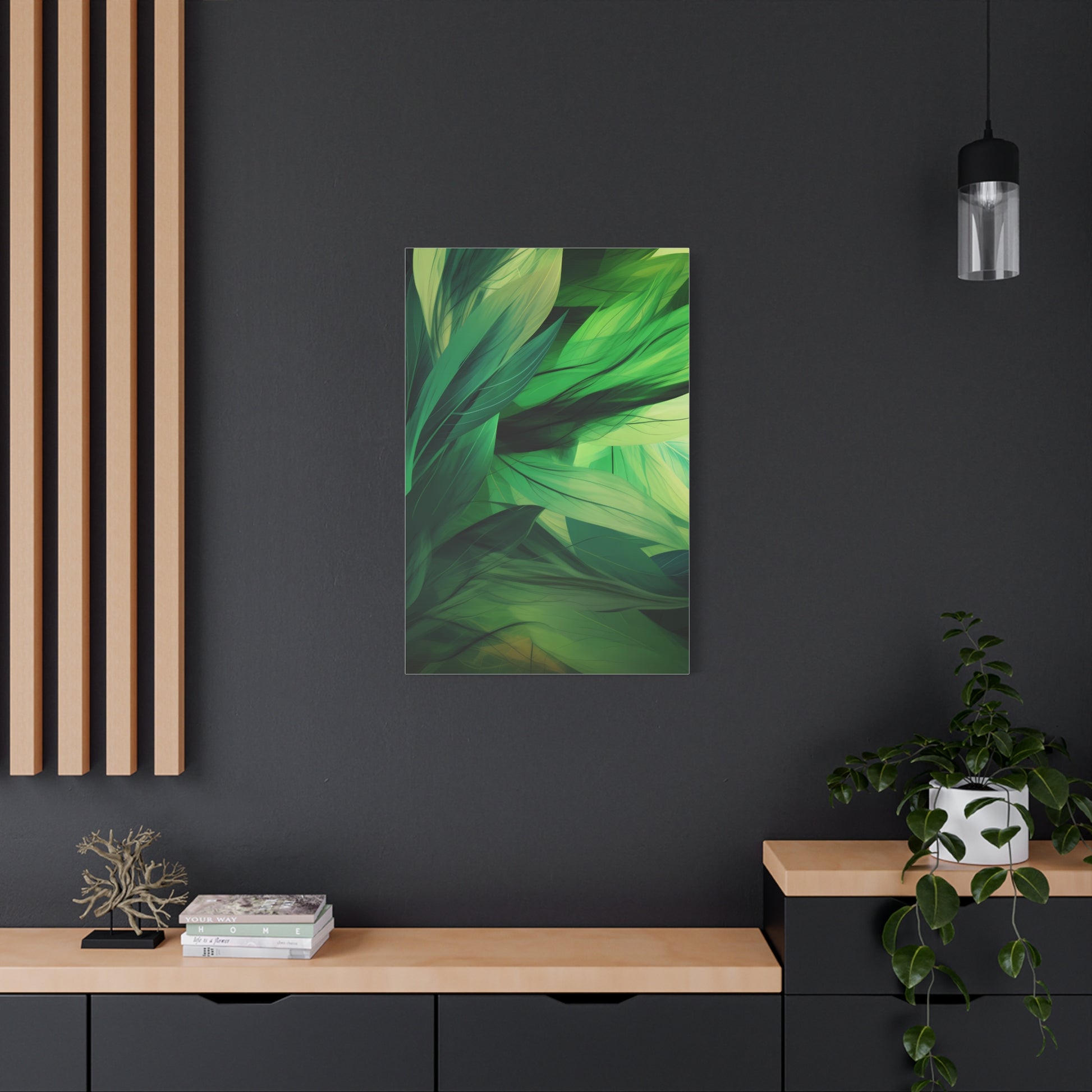Emerald Canopy — Abstract Botanical Wall Art