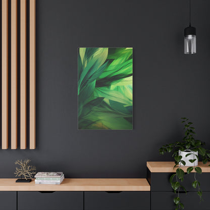 Emerald Canopy — Abstract Botanical Wall Art
