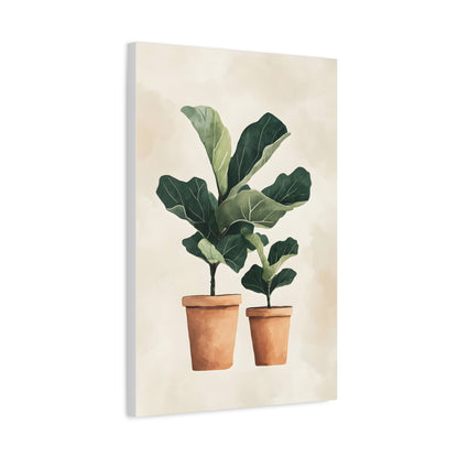 Botanical Wall Art Print, Fiddle Leaf Fig Canvas