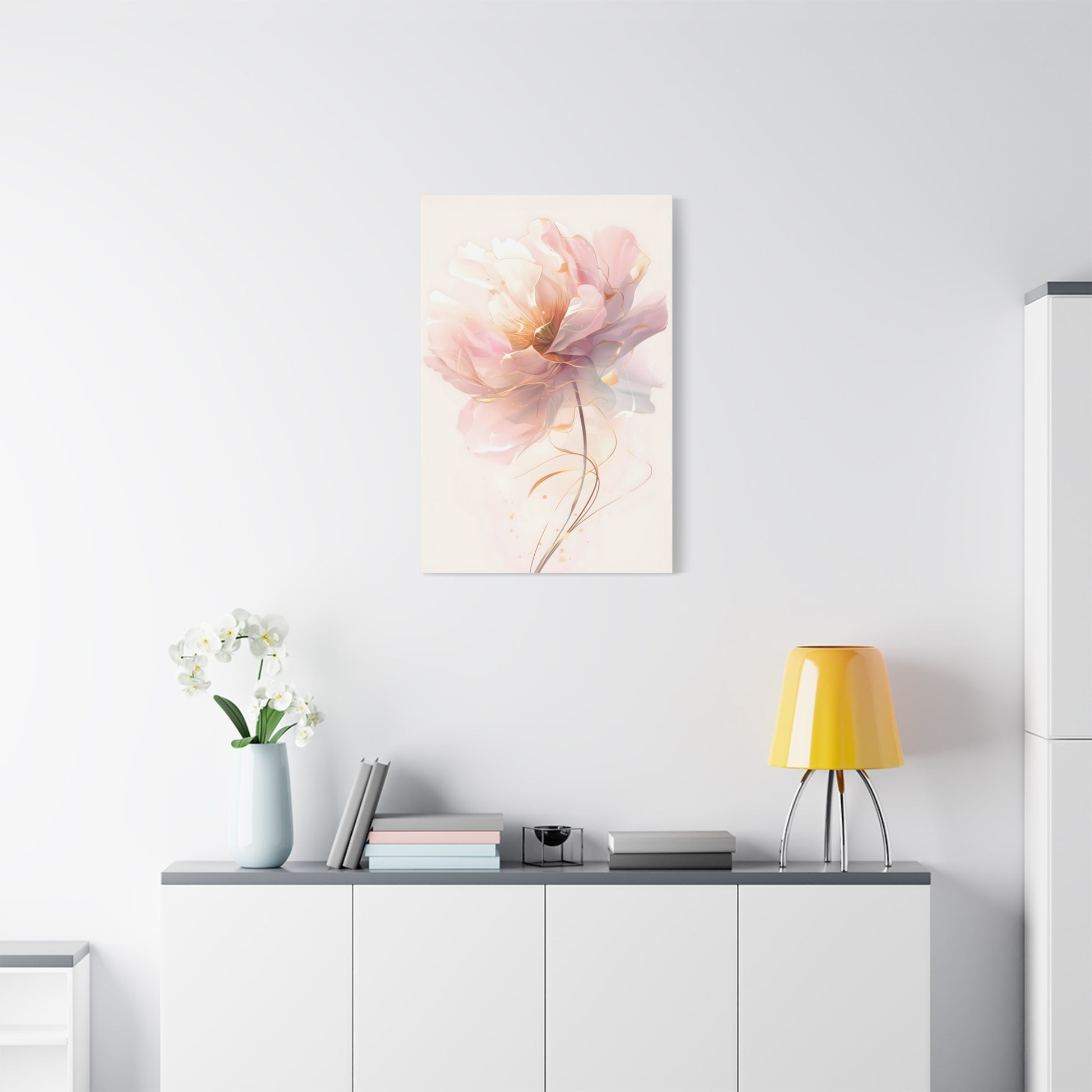 Ethereal Peony Floral Painting, Wall Art Gift for Garden Lovers
