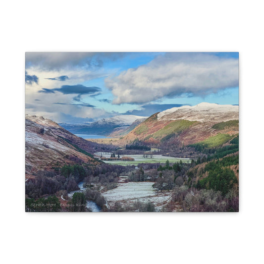 Strath More Canvas Print – By Photographer Fergus King l Scottish Highland Valley Wall Art