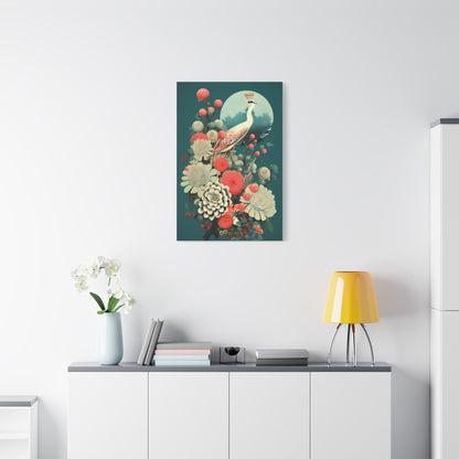 Elegant Peony Art Canvas Print, Wall Decor for Home