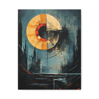 Orbital Echoes” — Cosmic Geometric Poster