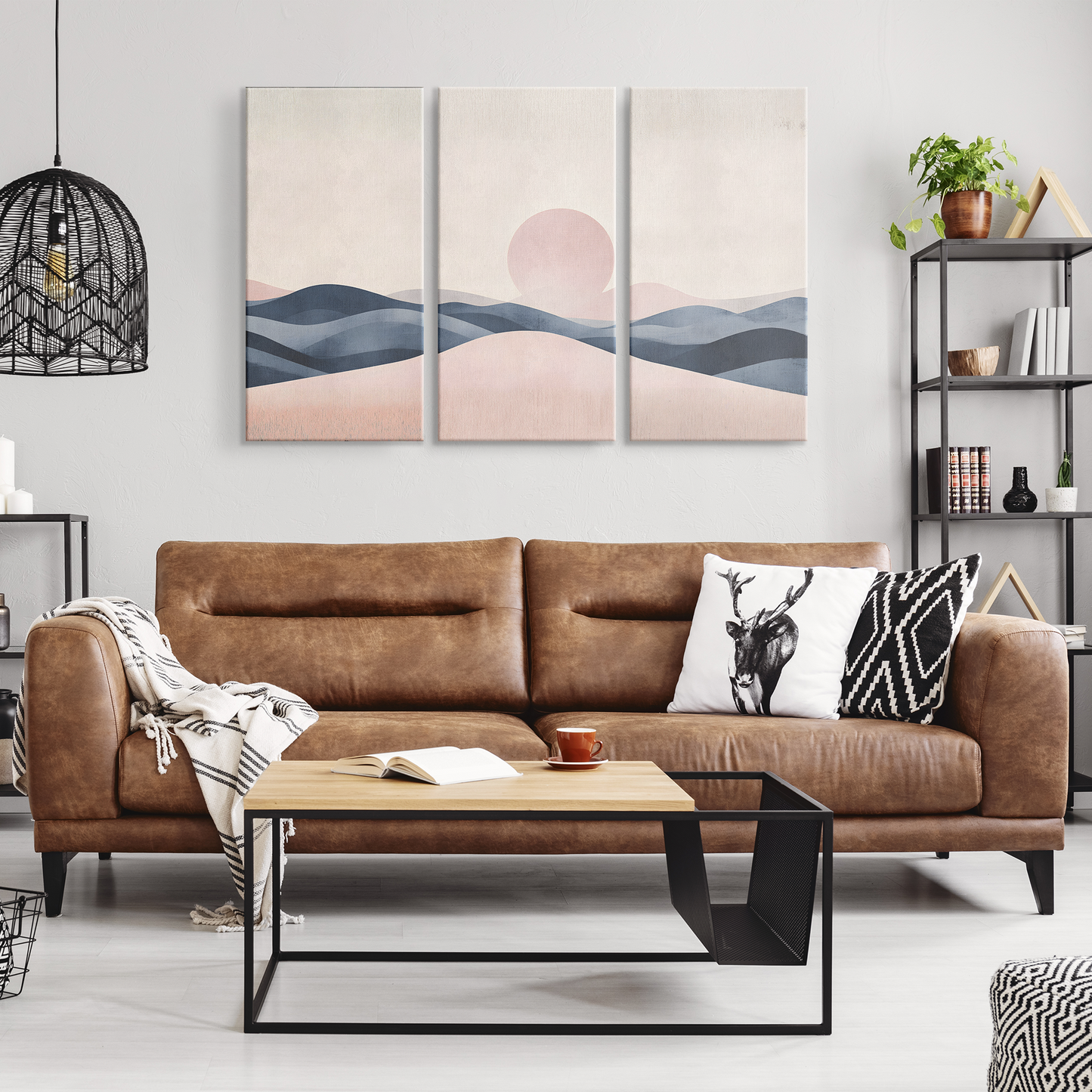 3 Piece Abstract Landscape Art