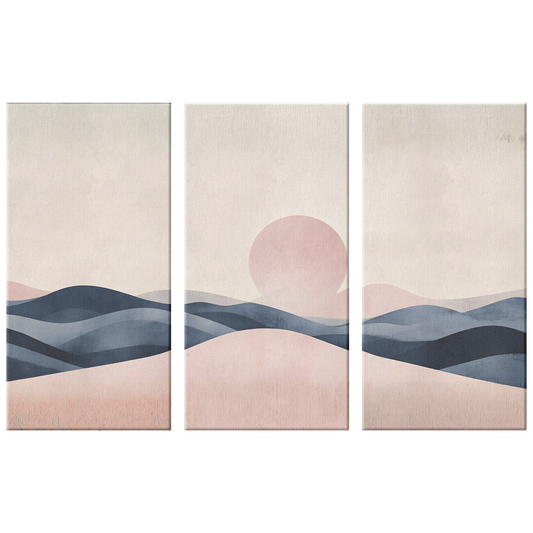 3 Piece Abstract Landscape Art