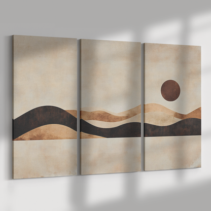 3 Piece Earthy Tones And Soft Textures