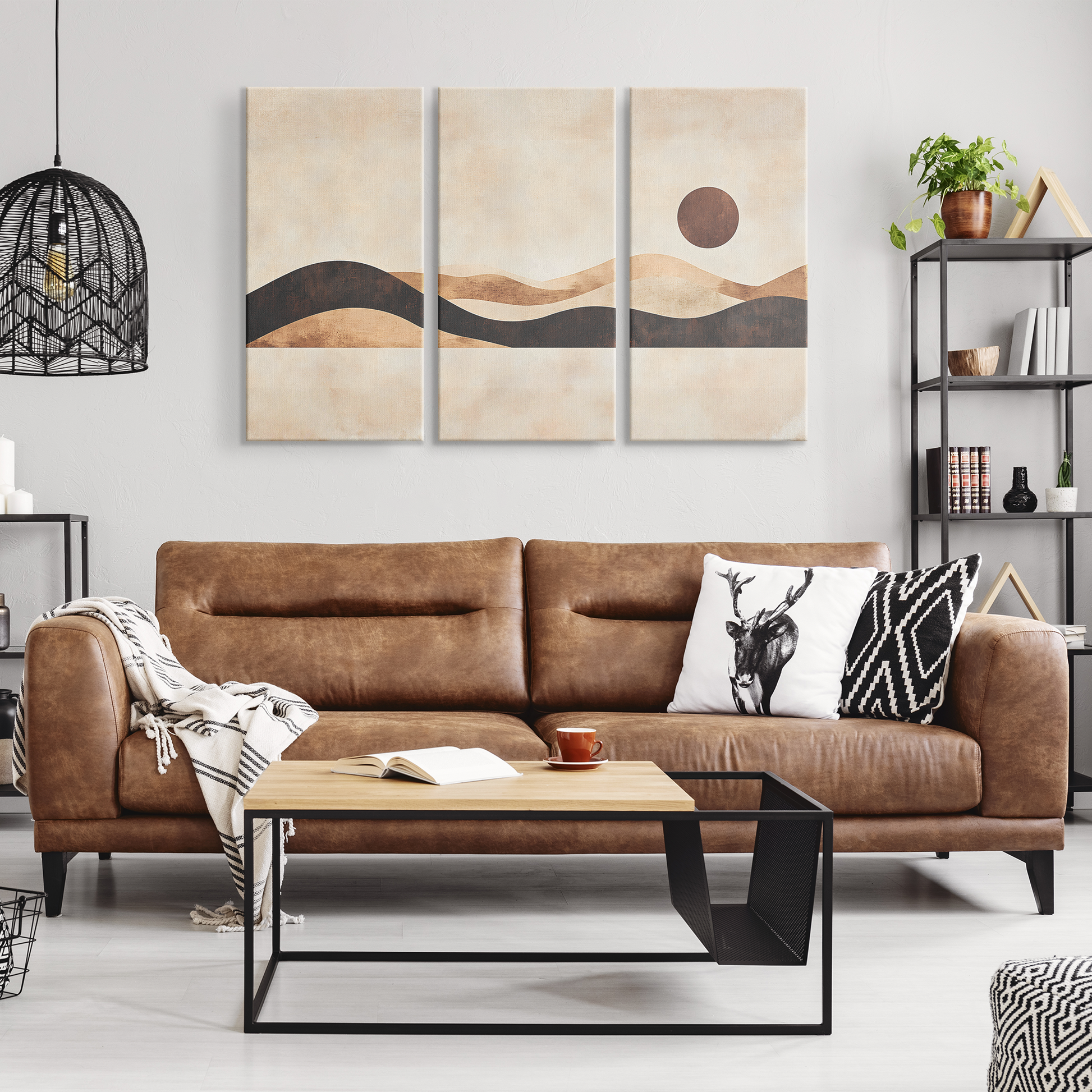 3 Piece Earthy Tones And Soft Textures