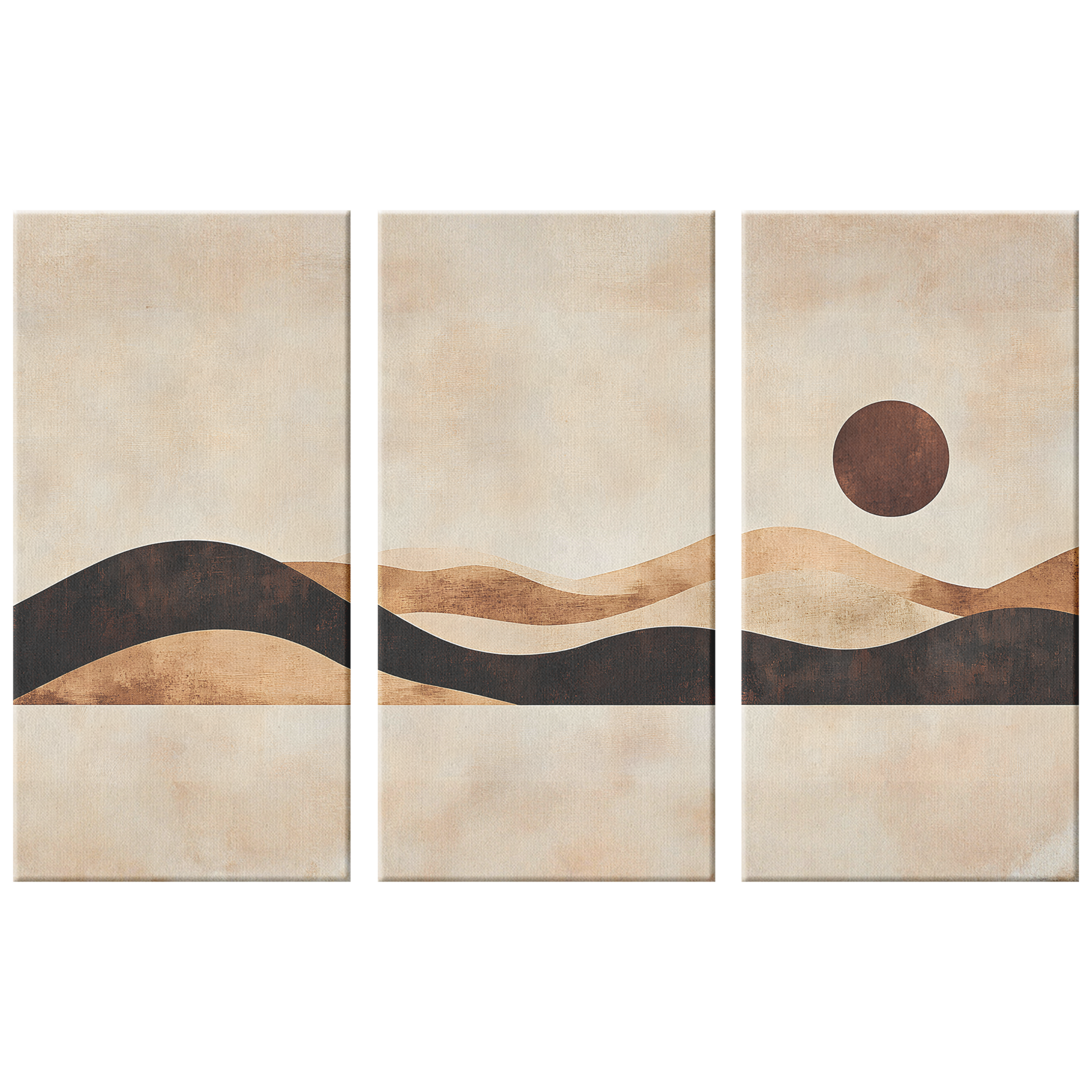 3 Piece Earthy Tones And Soft Textures