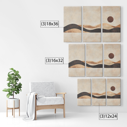 3 Piece Earthy Tones And Soft Textures