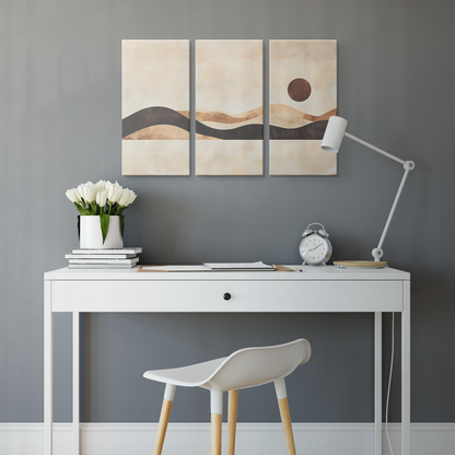 3 Piece Earthy Tones And Soft Textures