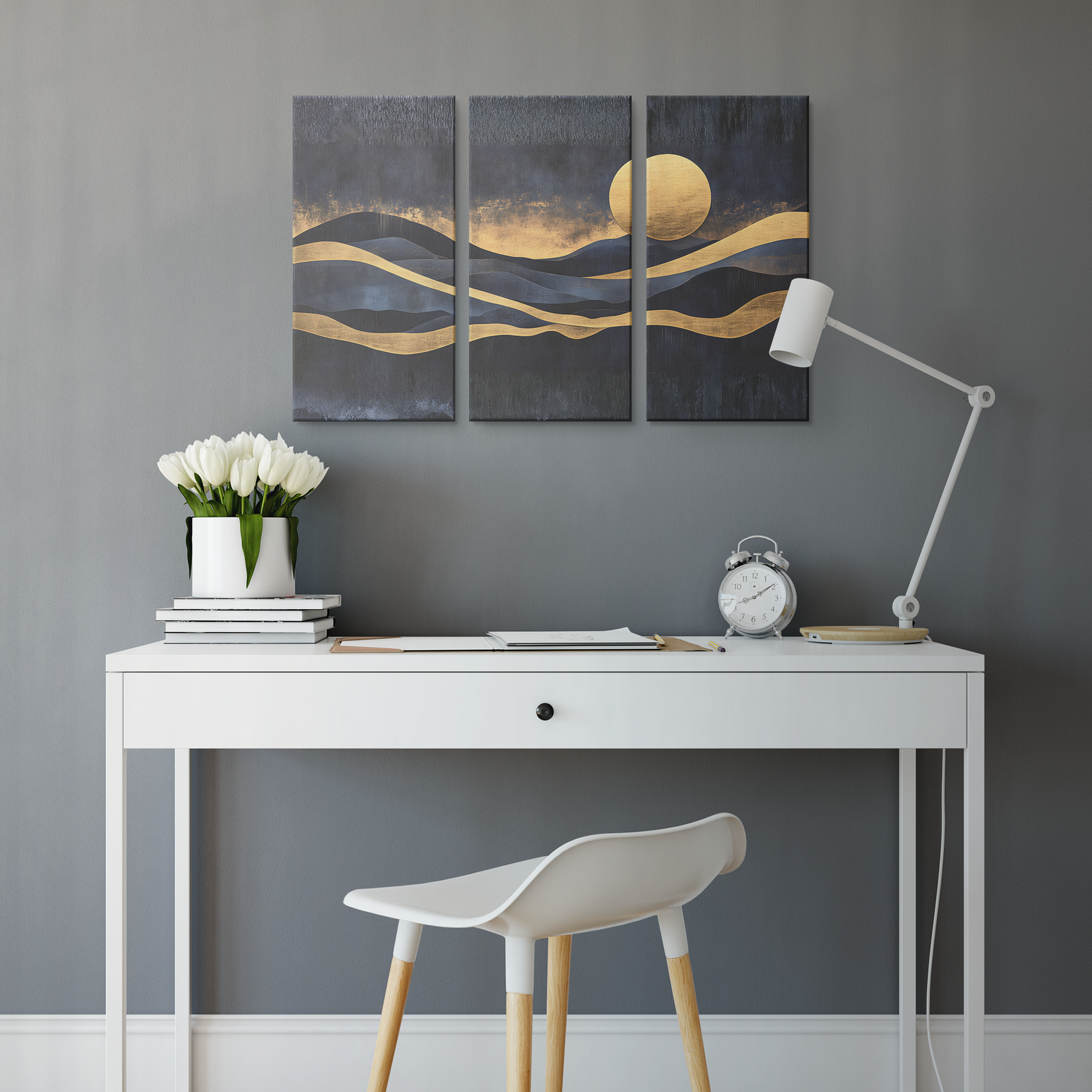 3 Piece Moonlight in the Mountains