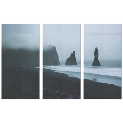 3 piece Black Sand Beach Art