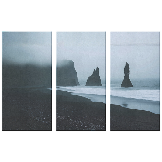 3 piece Black Sand Beach Art