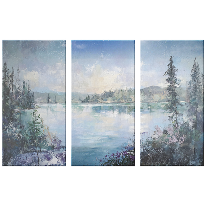 3 piece Lake Art Canvas