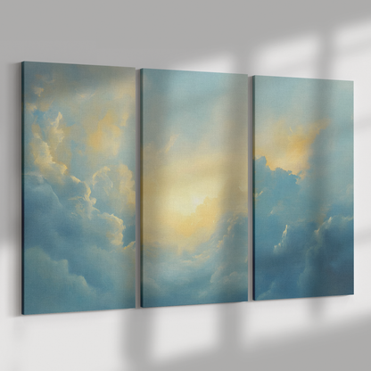 3 piece Cloud Canvas Art