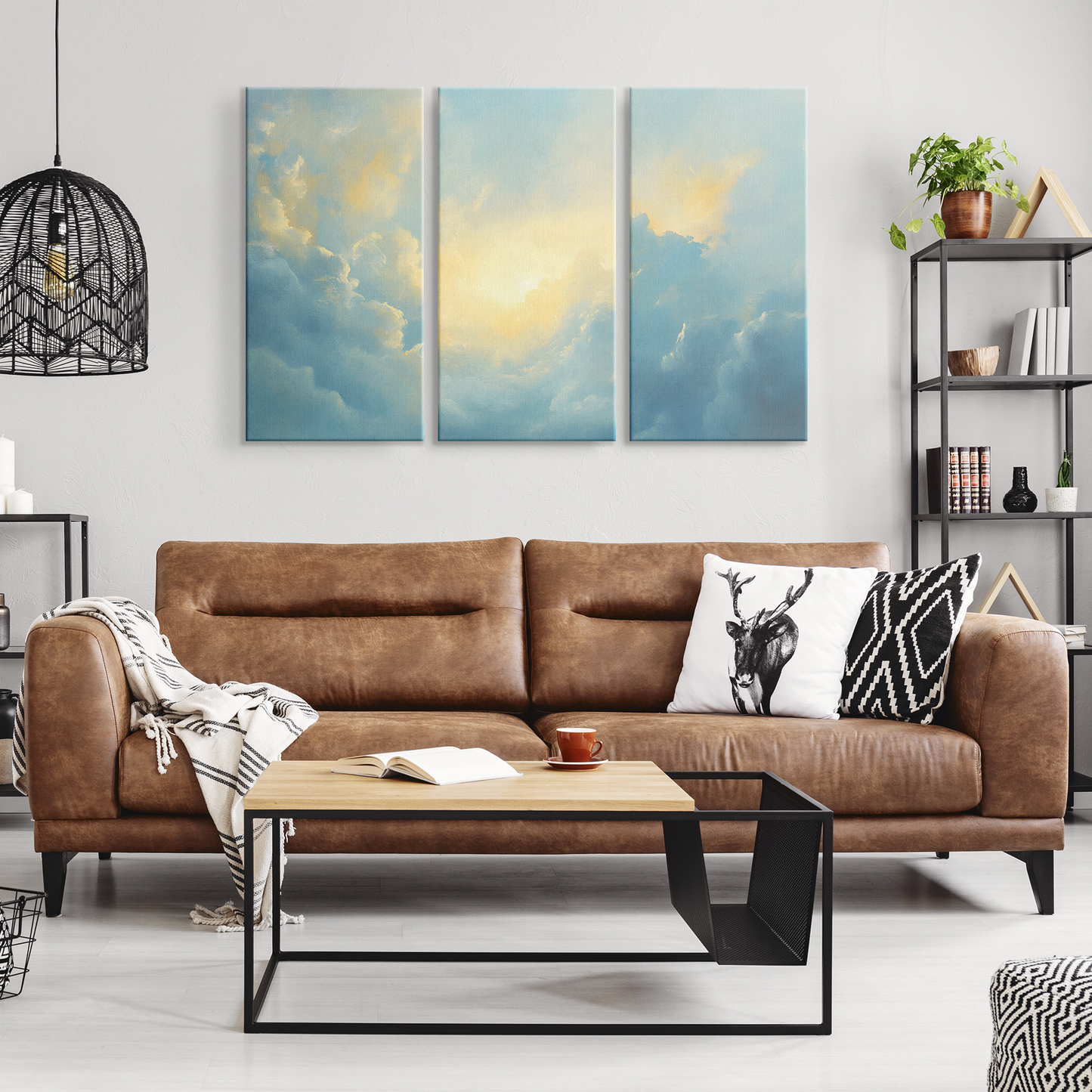 3 piece Cloud Canvas Art