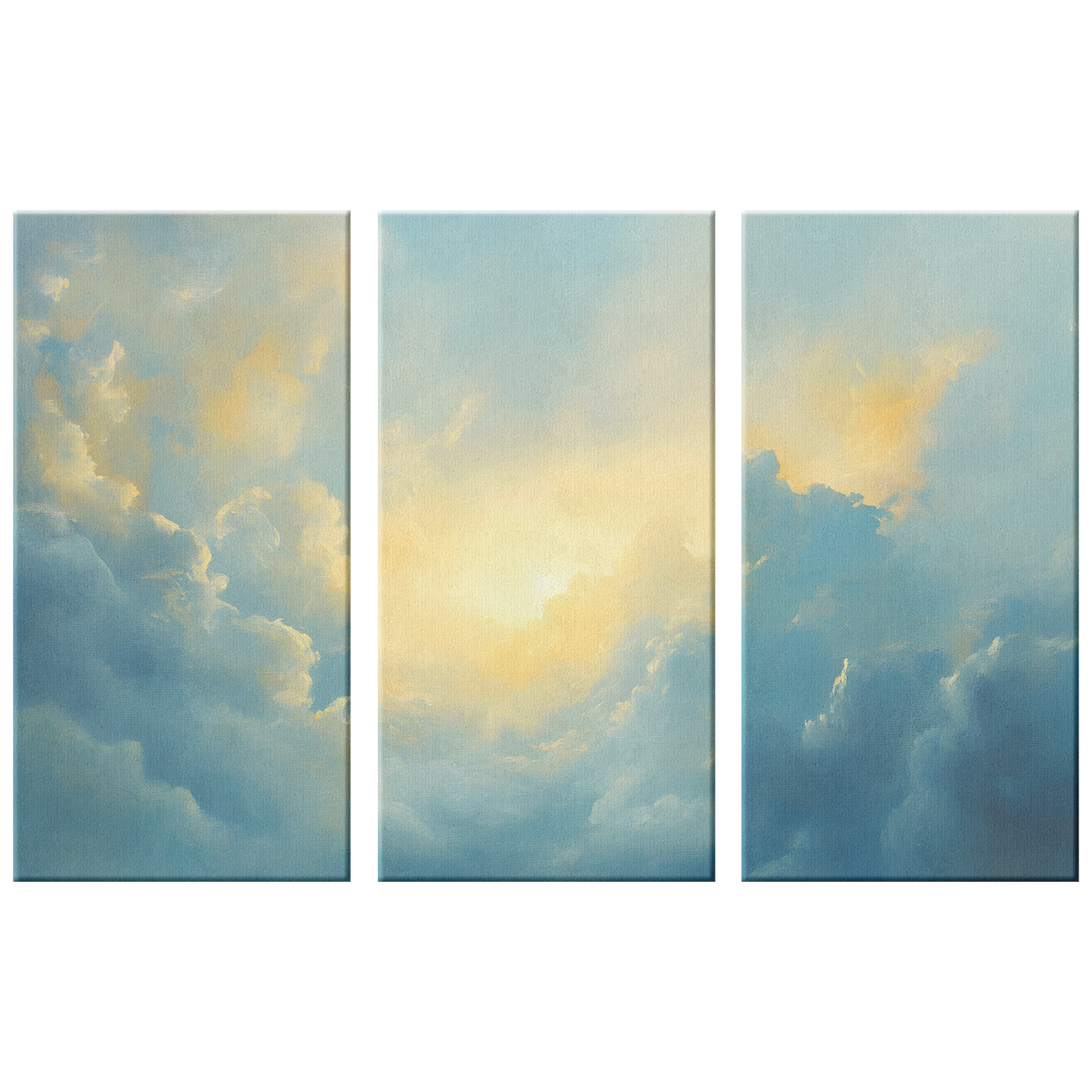 3 piece Cloud Canvas Art