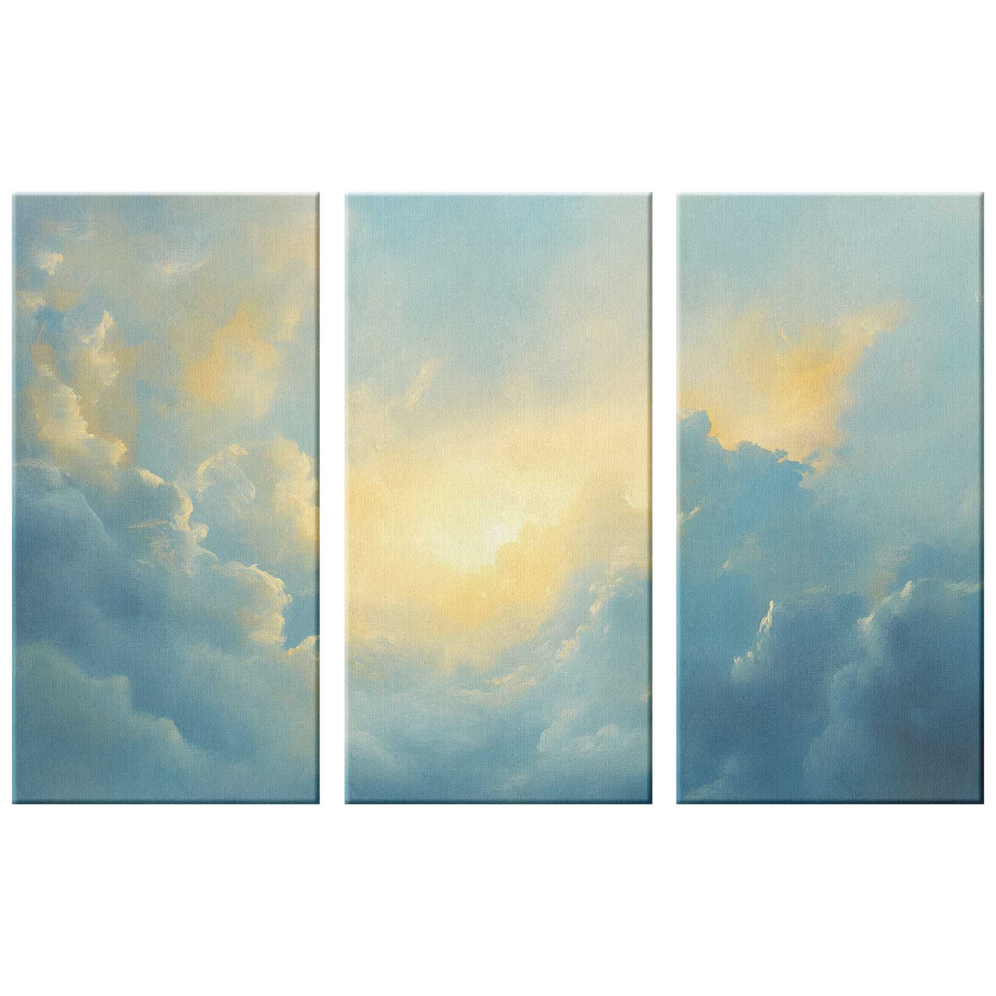 3 piece Cloud Canvas Art