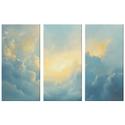 3 piece Cloud Canvas Art
