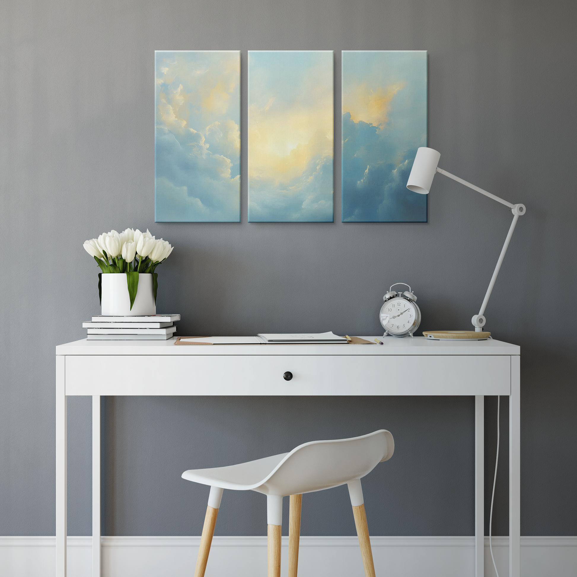 3 piece Cloud Canvas Art