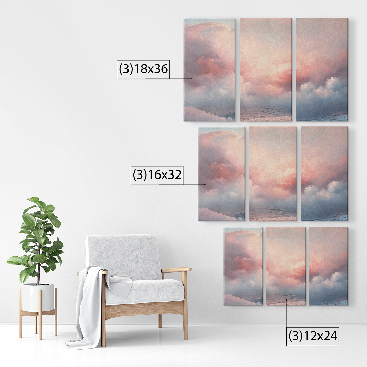 3 piece Cloud Canvas