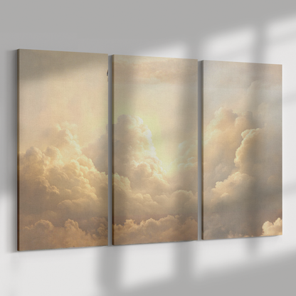 3 piece Clouds Canvas