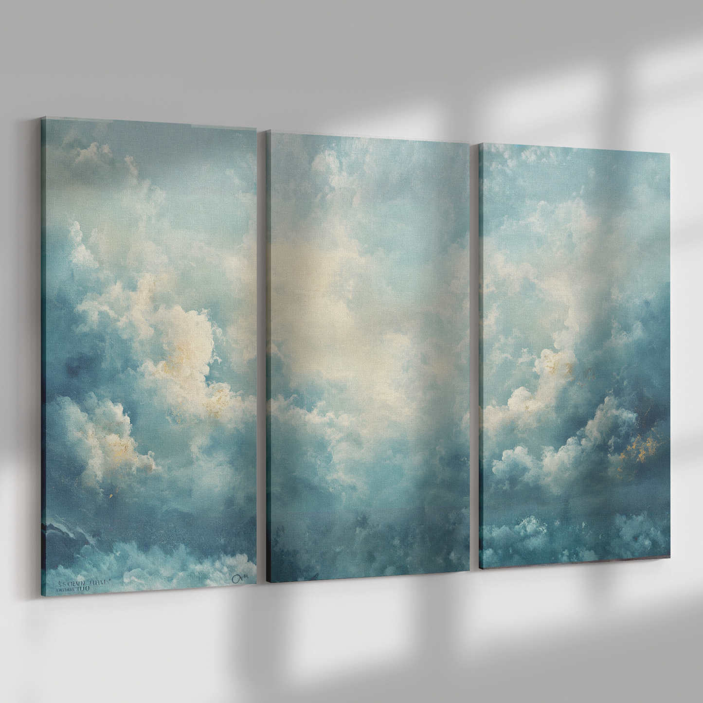 3 piece Clouds Canvas