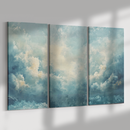 3 piece Clouds Canvas