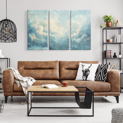 3 piece Clouds Canvas