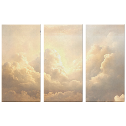 3 piece Clouds Canvas
