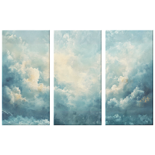 3 piece Clouds Canvas
