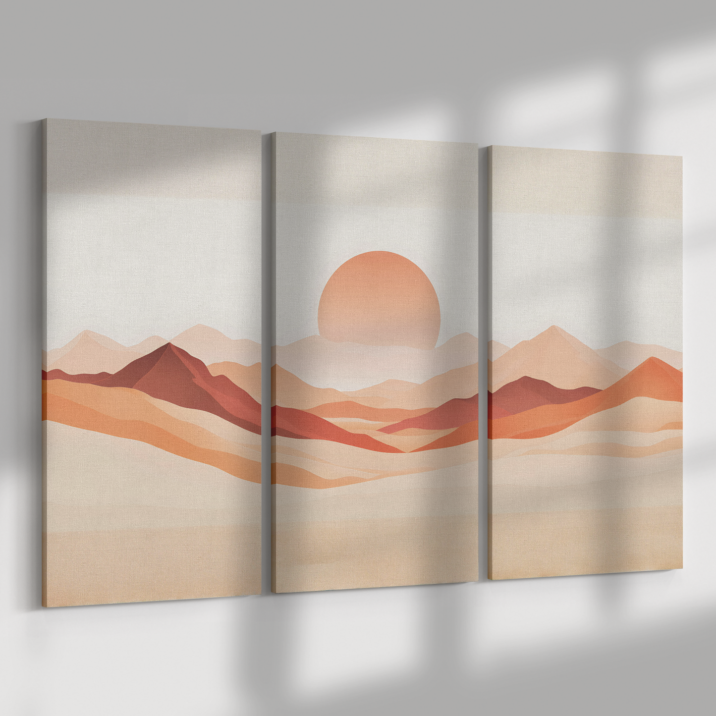 3 piece Dessert Sunset Canvas