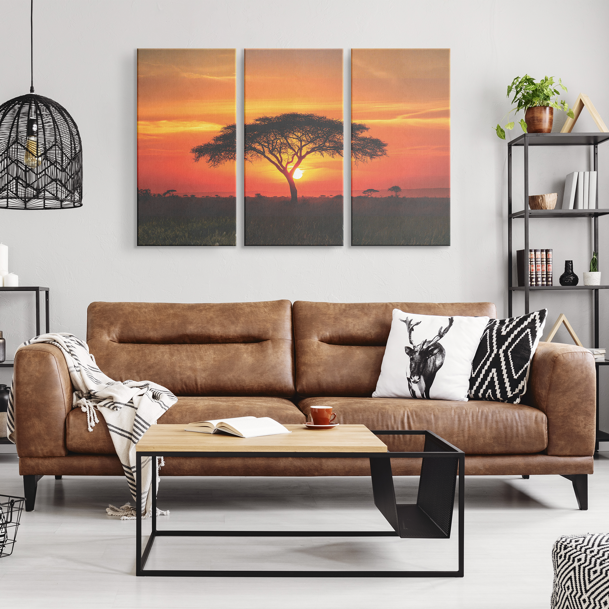 3 piece Sunset Canvas
